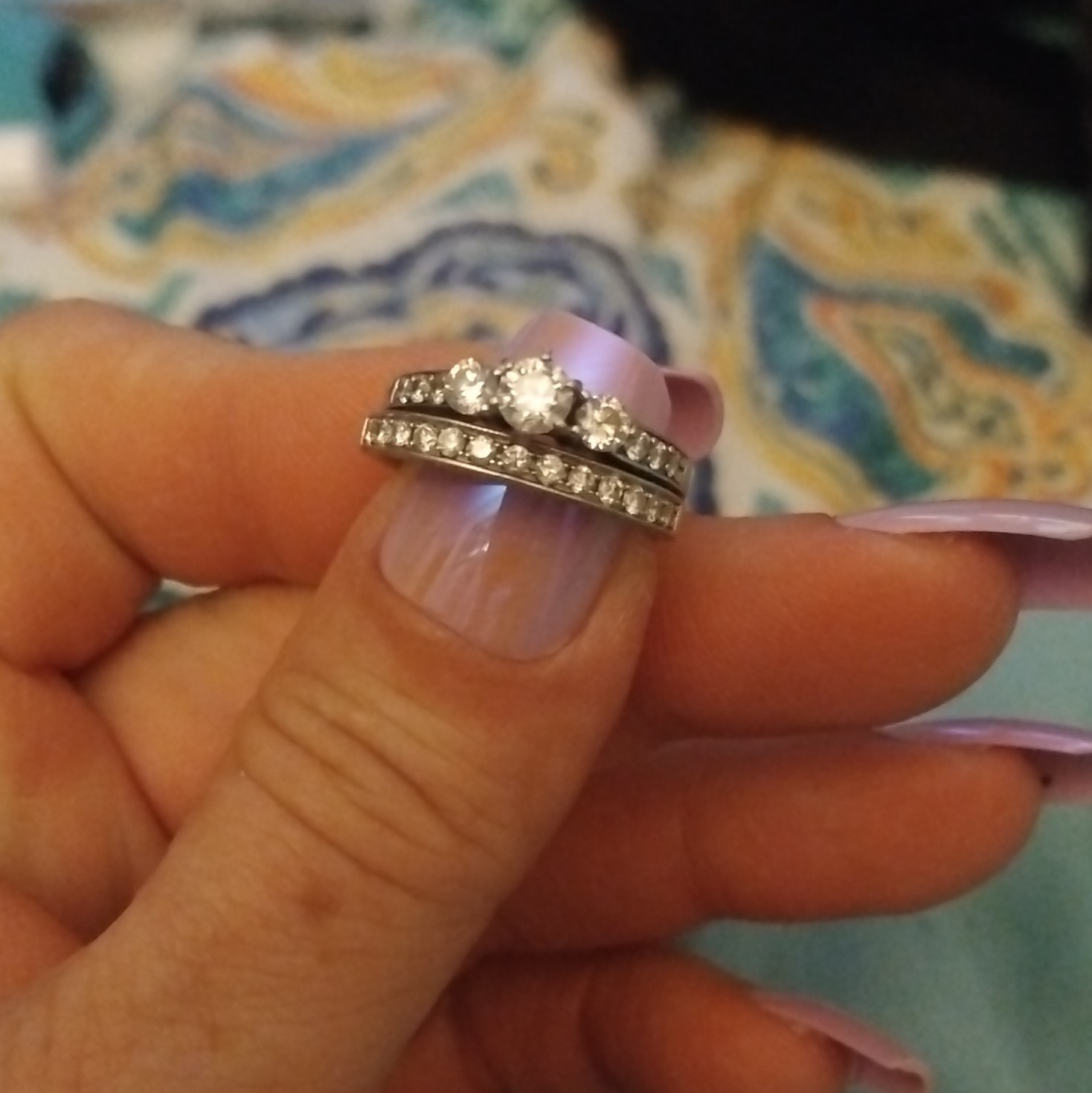 White Gold Bridal/Anniversary Set