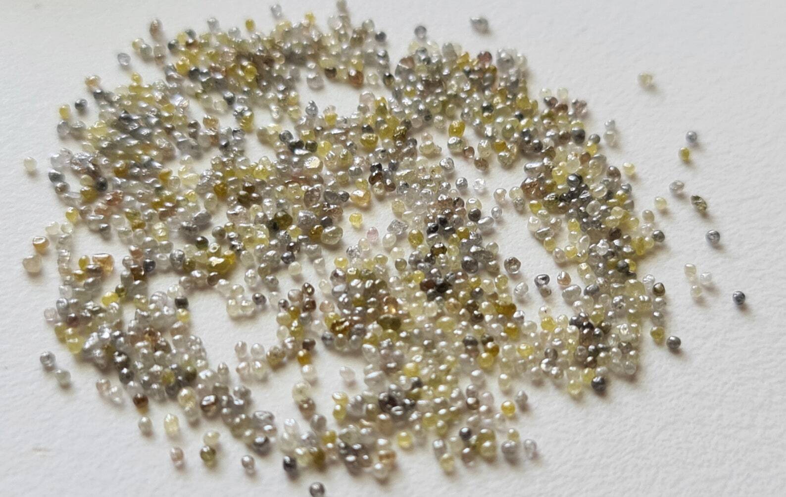 0.8-1mm White/Grey/Yellow/Brown Tiny Undrilled For Jewelry, Loose (1Cts to 5Cts)