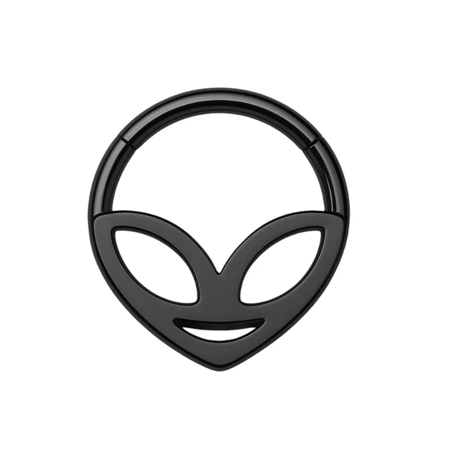 316L Surgical Steel Alien Head Hinged Segment Clicker Ring Septum Cartilage Nose