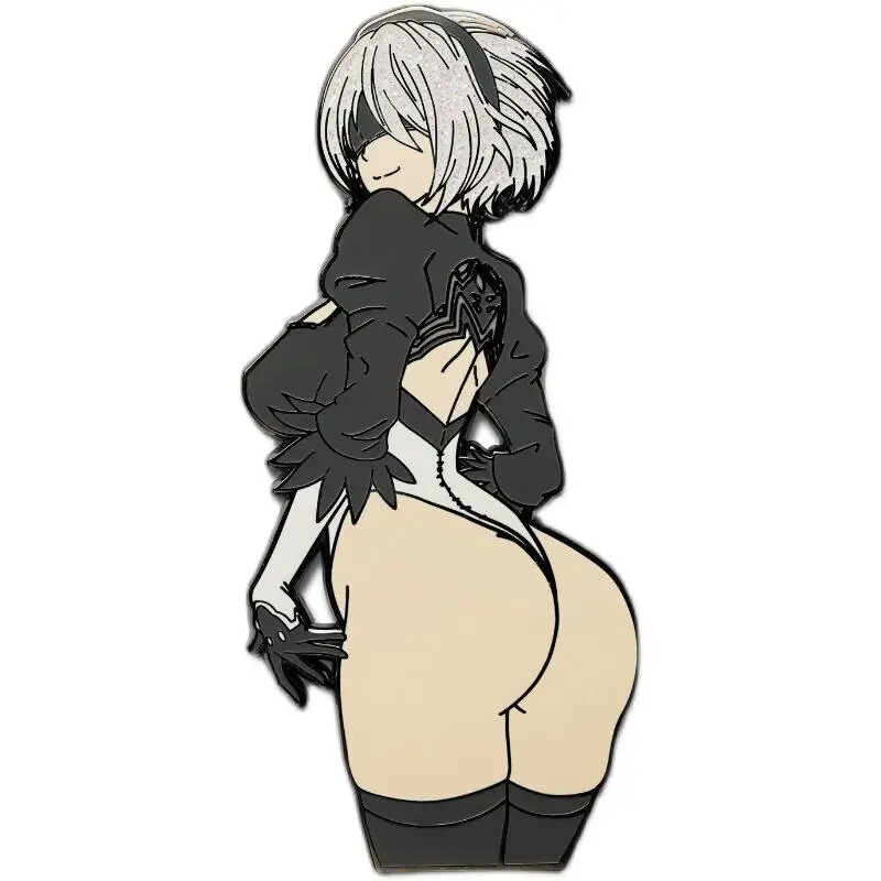 Nier:automata 2B Yorha No. 2 Type B Metal Badge Bags Button Brooch Cosplay Gift