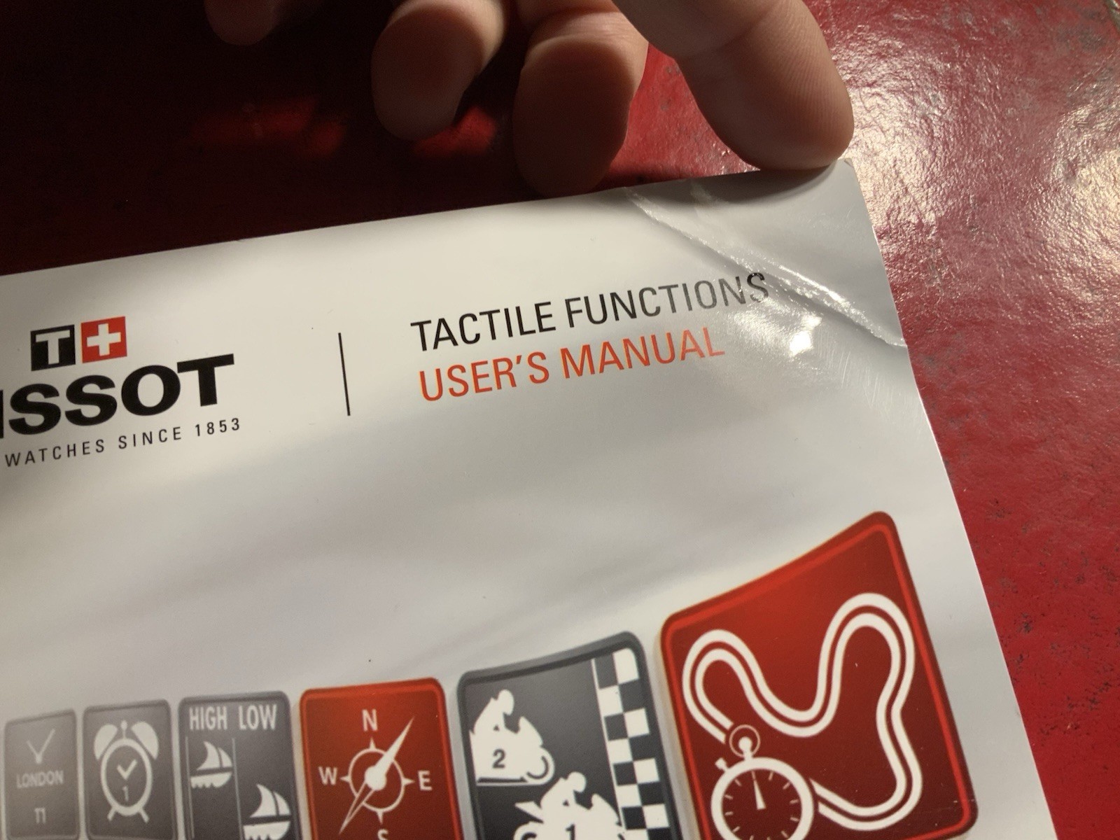 Tissot Tactile Functions Owners Manual User’s manual only One