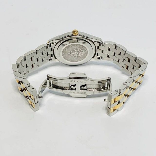Gucci Women’s Quartz Watch Shell Dial 27mm SS GP Conb Condition B