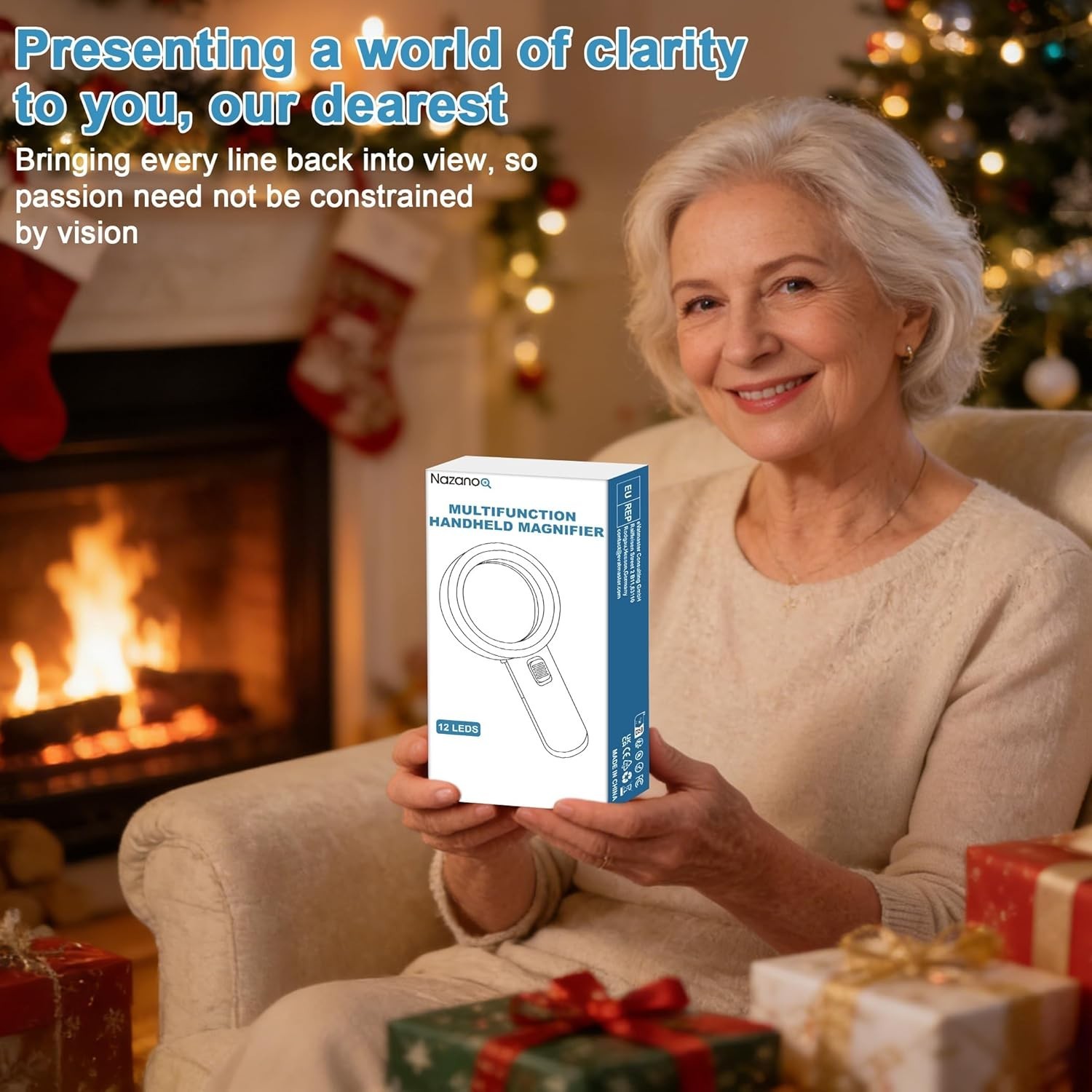 Ultra-Clear Optical Lens Handheld Magnifier – 12 LED for All Ages & Hobbies