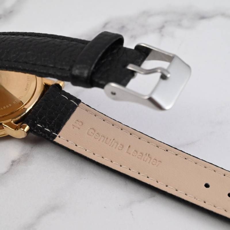 New Belt Replaced MARC BY MARC JACOBS Baker Ladies Watch Gold x Black Dial Small