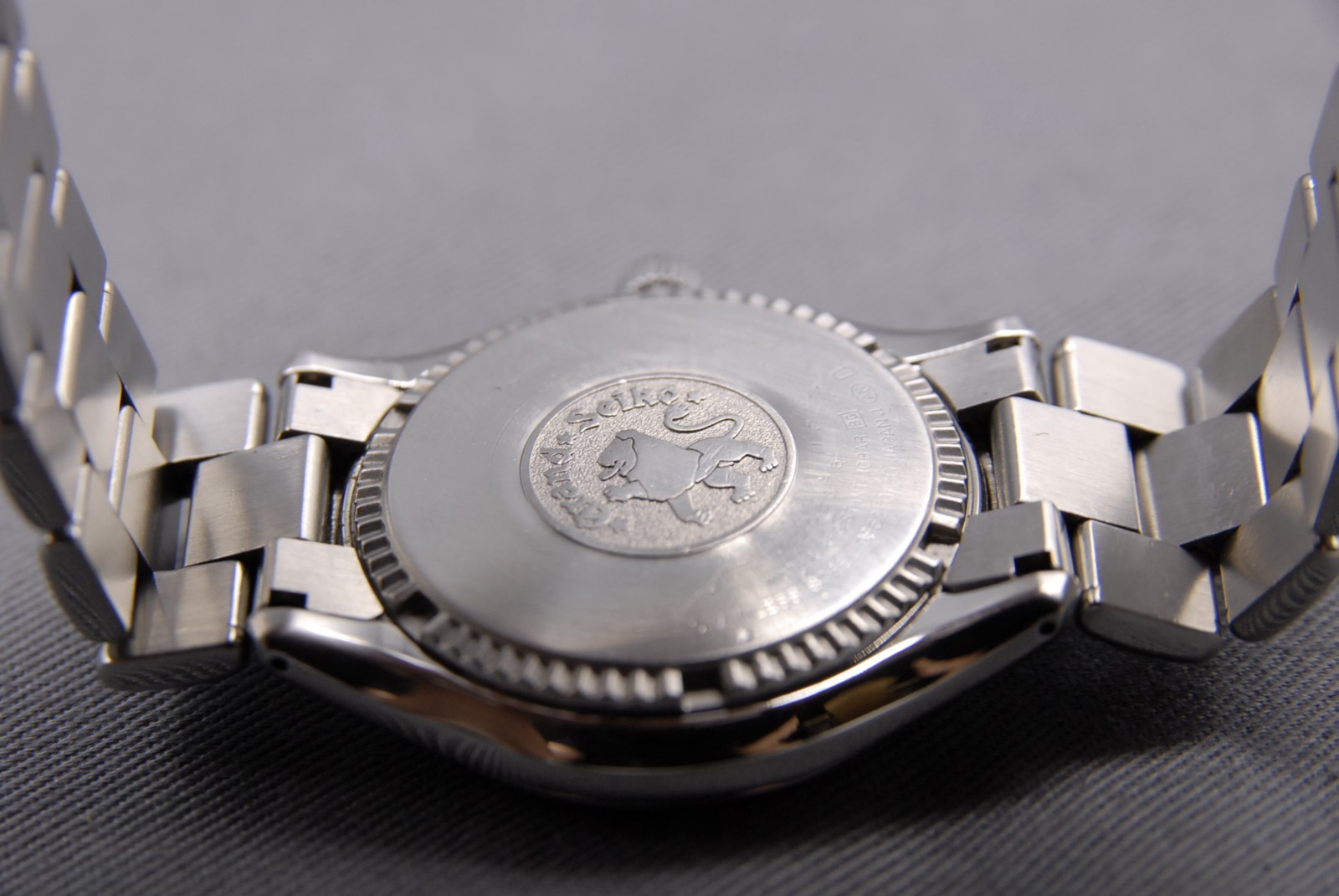 1999 [Near MINT] GRAND SEIKO 9F62-0A10 GS 35mm Silver Dial Date QZ Men’s Watch