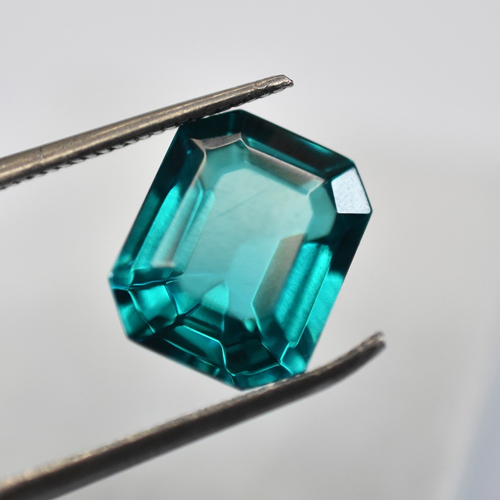 7 Ct Emerald Cut RARE Green Garnet NATURAL Certified Loose Gemstone For Birthday