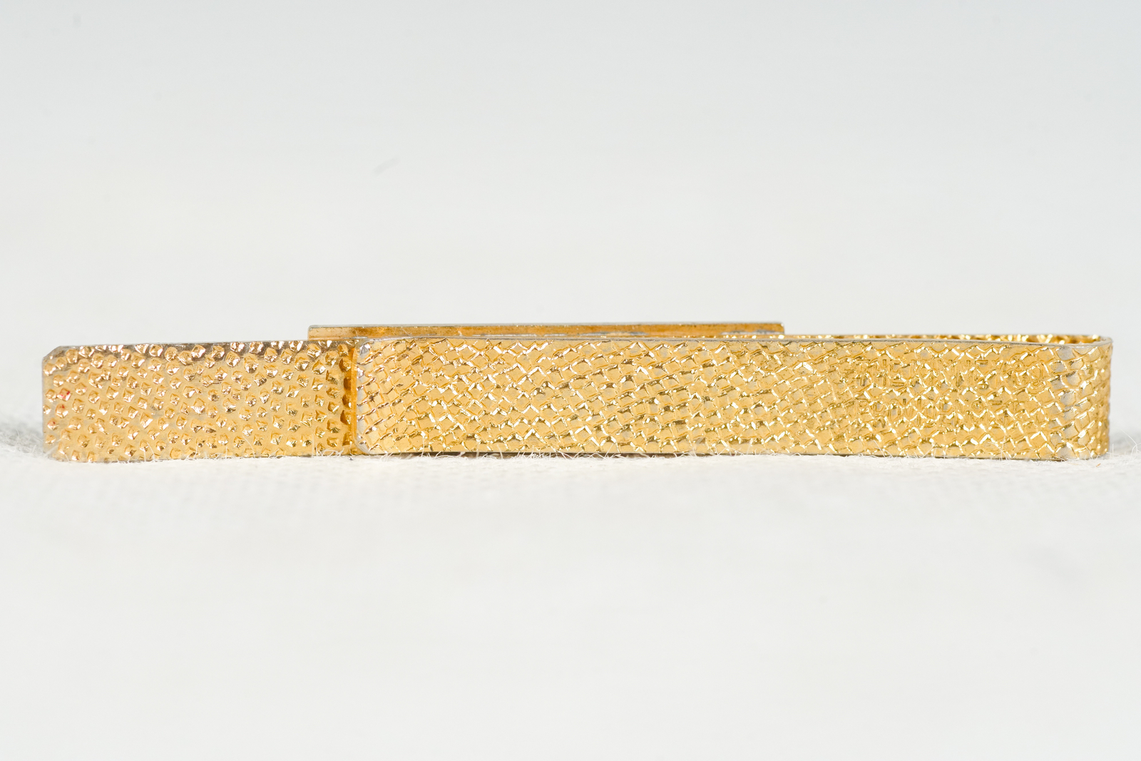 Manor Township Pennsylvania Mid-Century Textured Tie Bar Clip, The Kinney Co