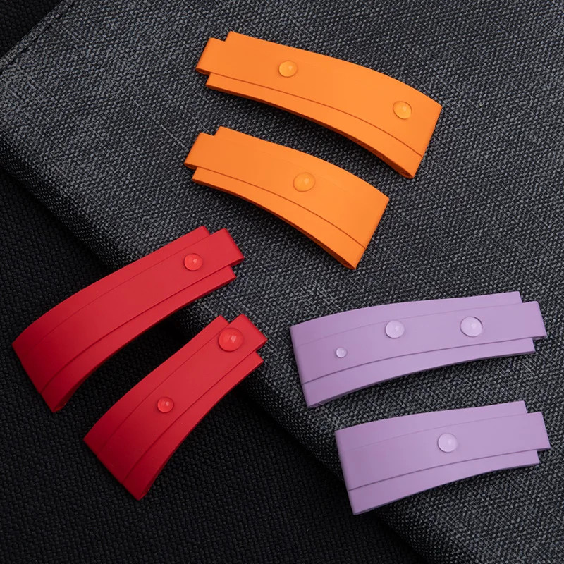 For Rolex Yacht Master 37mm 268655 FKM Fluoro Rubber Watch Band Strap 18mm