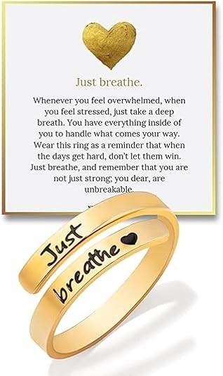 I F♡Cking Love You Ring for Women, Hope Rings Adjustable Stainless Steel Silver.