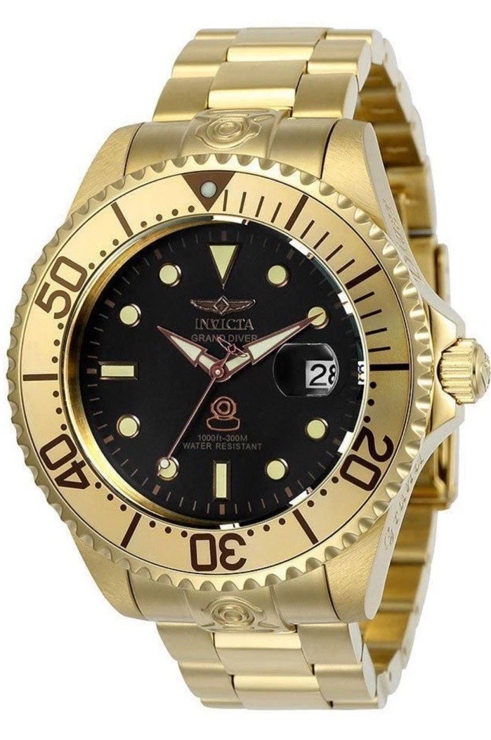 Invicta Grand Diver Automatic Men’s Watch – 47mm, Gold (24766) #1