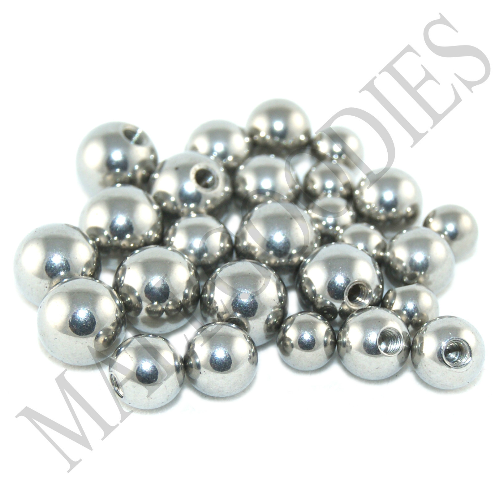V016 Replacement Piercing Balls Lip Eyebrow Nipple Horseshoes 16G 2.5 3 4 5 6 mm