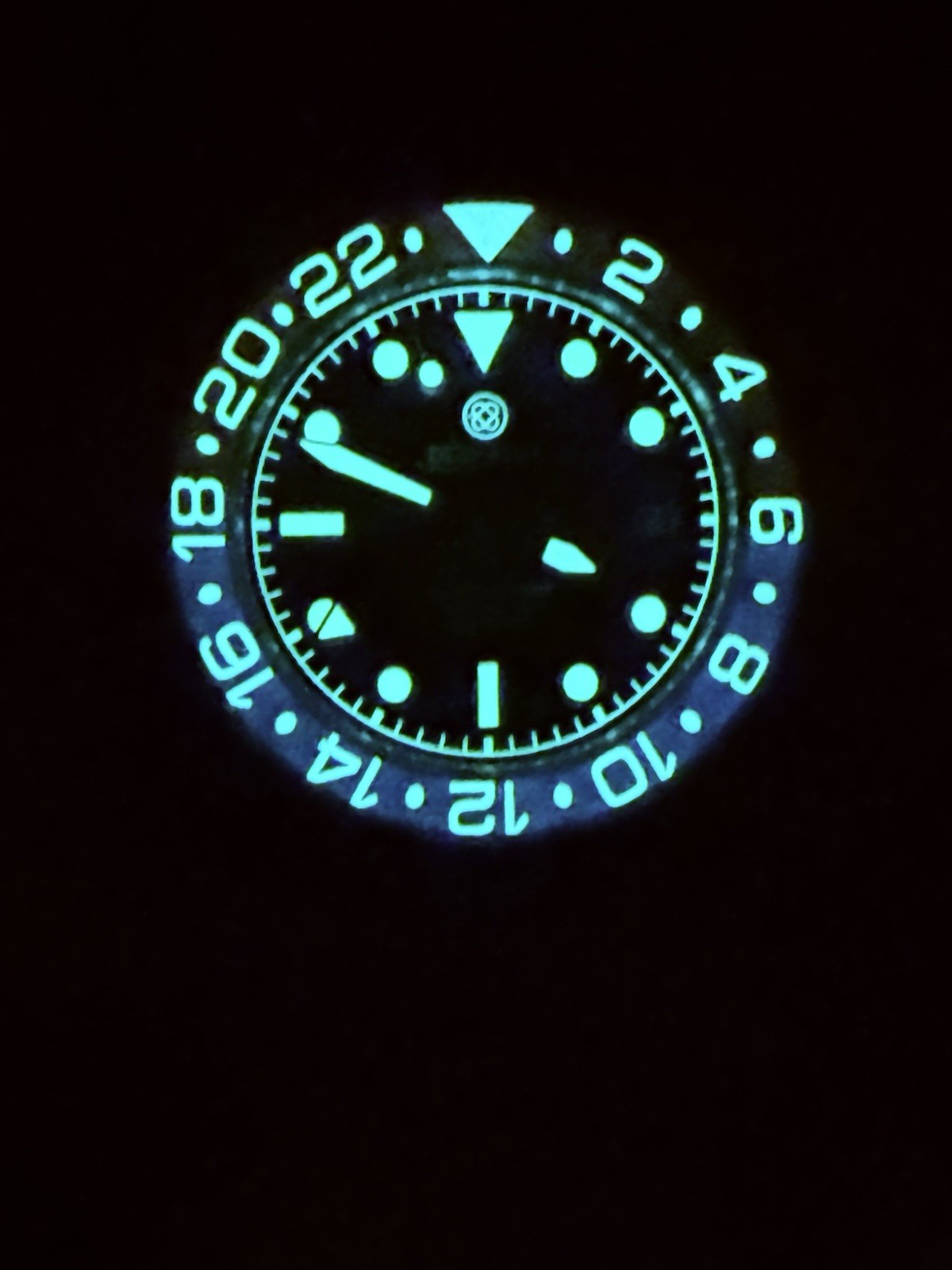 DEEP BLUE AQUA DIVER GMT 40MM AUTO WATCH RED/BLUE BEZEL-BLACK DIAL‼️