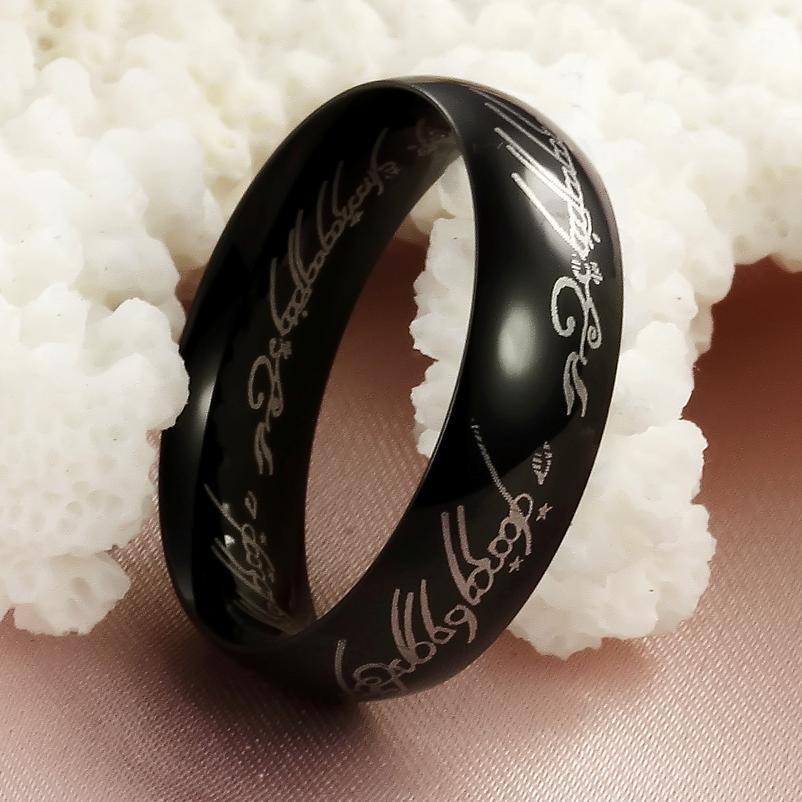 The Lord of the rings Lotr Charm Stainless Steel Fashion Women Men’s Ring Gift