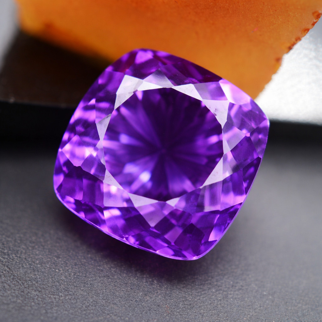 GIE Certified 11.70 Ct Natural Bi-Color Alexandrite Cushion Cut Loose Gemstone