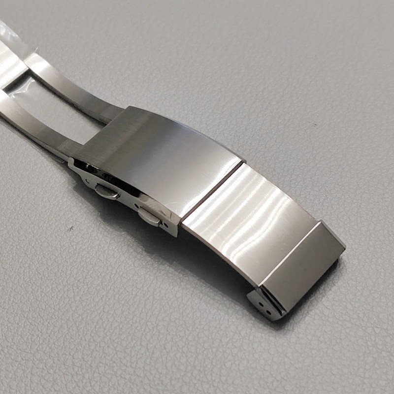 316L Solid Stainless Steel Folding Buckle Double-push Butterfly Clasp 18/20/22mm