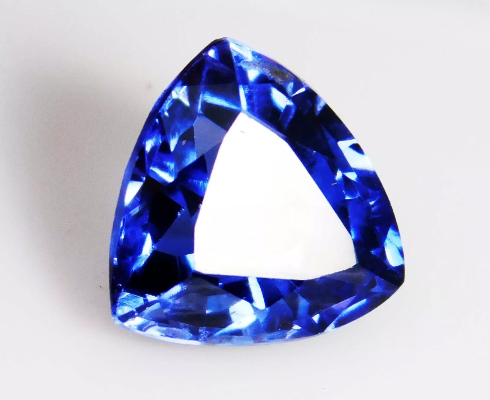 Arkansas Blue Benitoite 5-7 Ct Natural EGL Certified Trillion Cut Rare Gemstone