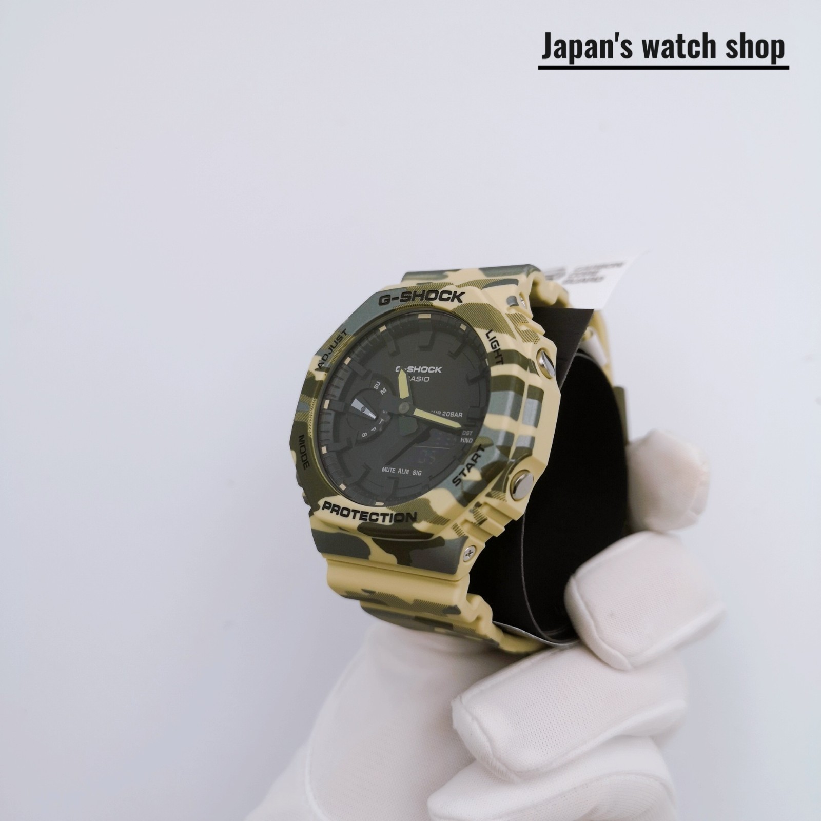 CASIO G-SHOCK GA-2100CM-5AJF Black Camouflage Green Unisex Watch New in Box