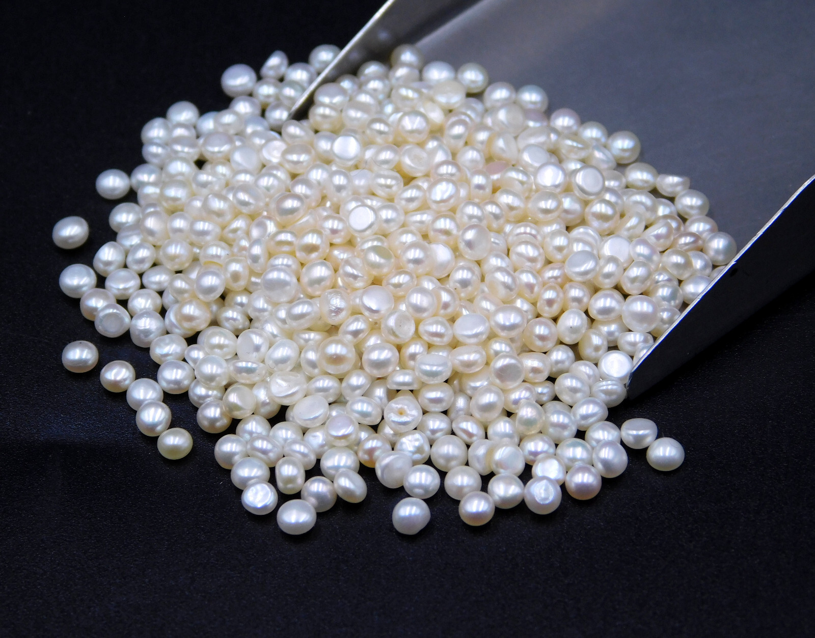3 MM Natural Pearl Half Round Cab Lot Loose Gemstone For Jewelry Making P-3481