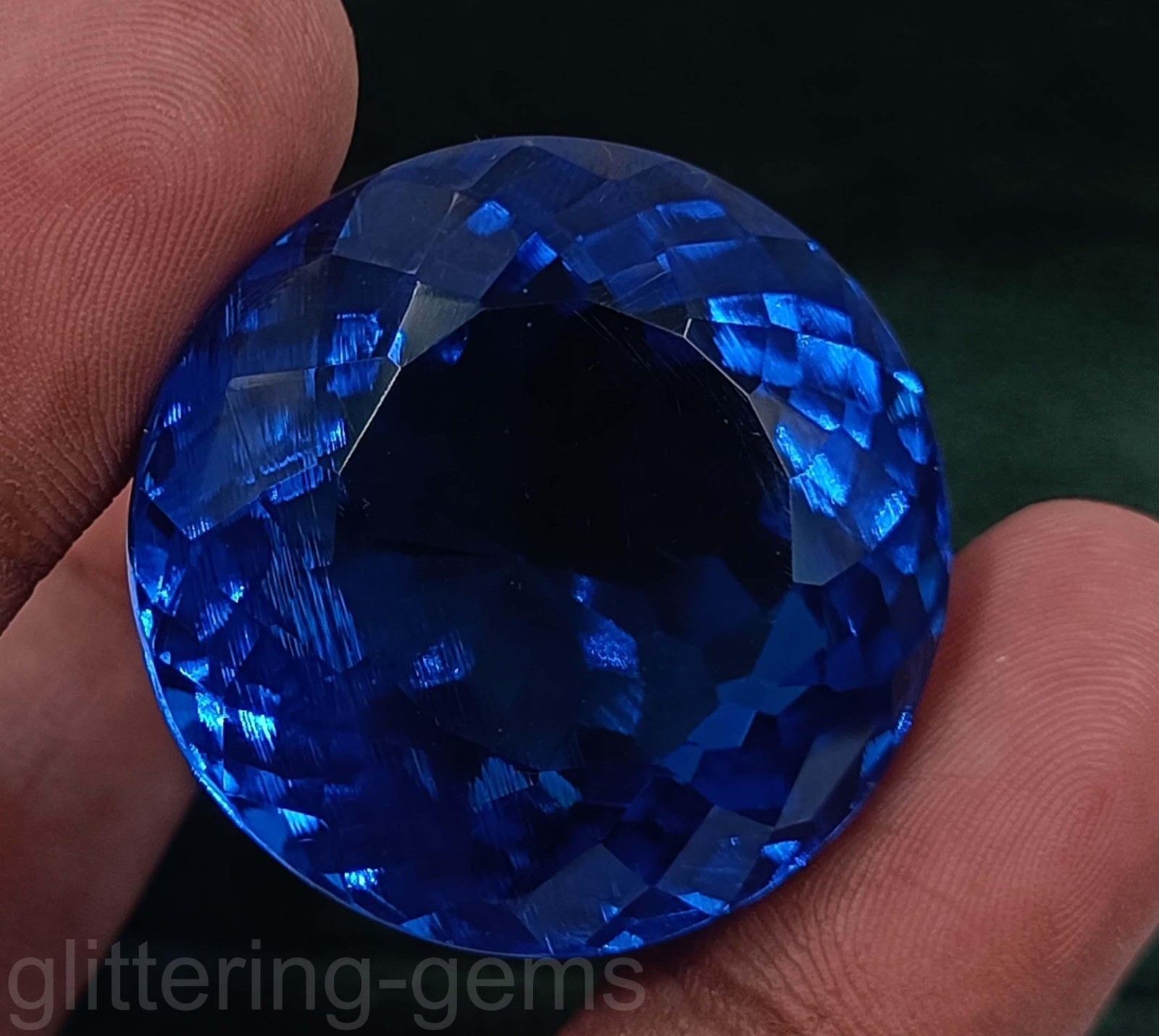 367.30 Carat Natural Royal Blue Sapphire Round Shape IGL Certified Gemstone 5DNZ