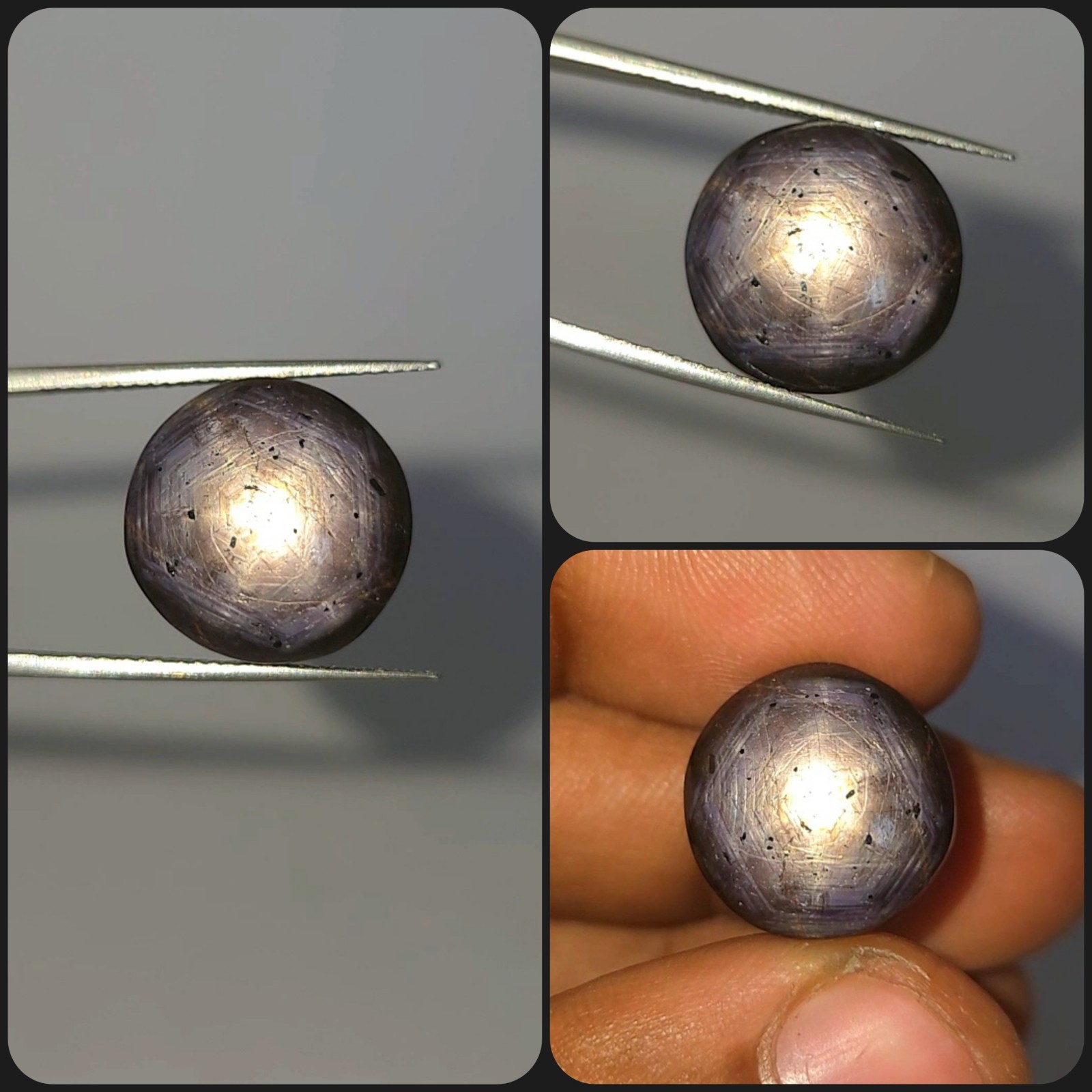 Natural 28.15 ct Star Sapphire Purple Round Cabochon untreated loose gemstone