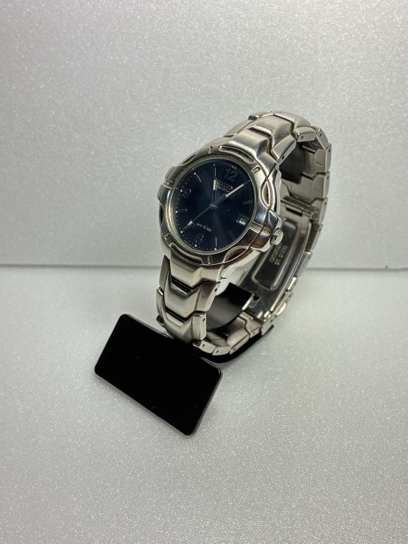 Citizen Solar Date Black Dial Silver Men’s Watch (Working)