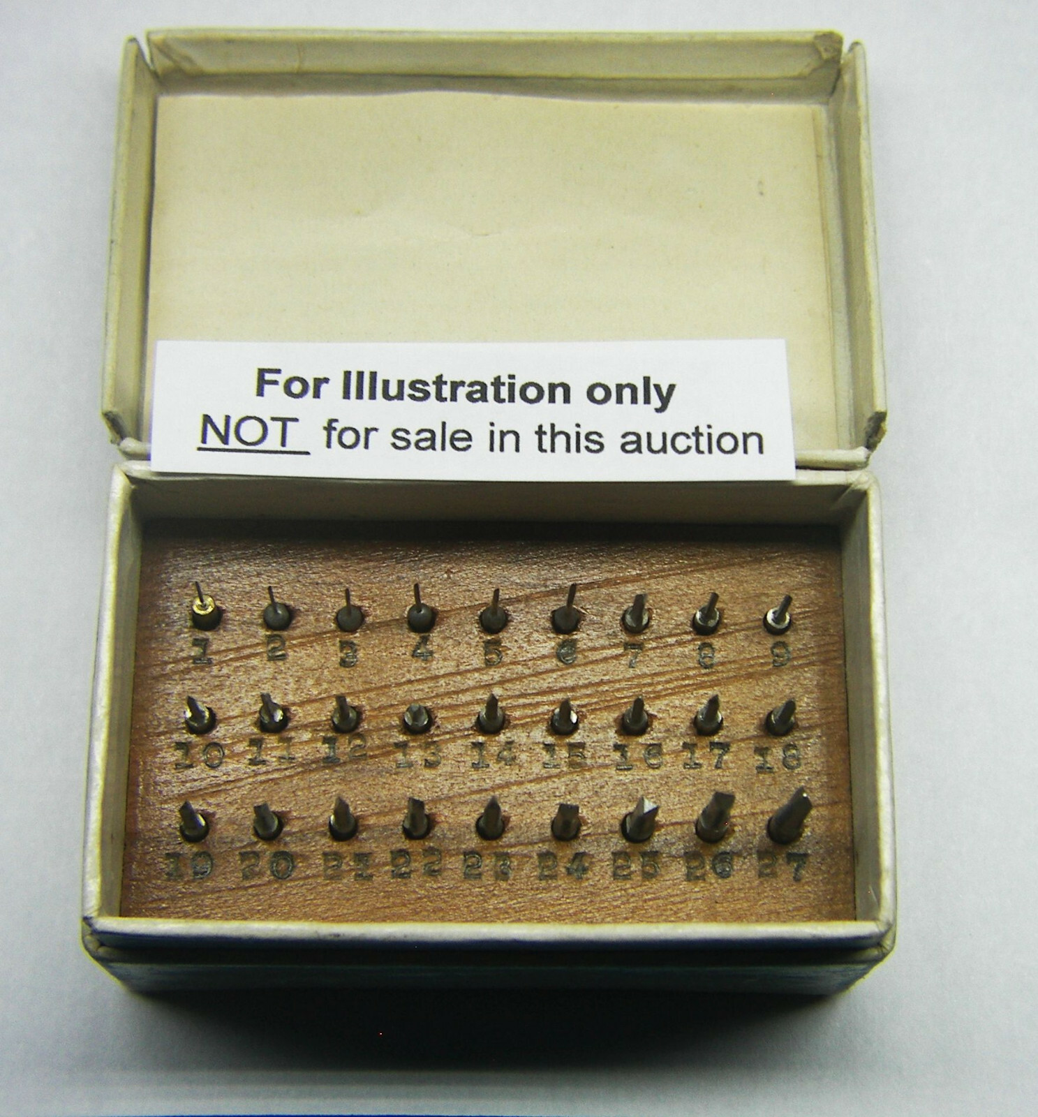 Elgin watch taps, choose size, NOS for Elgin and other screws, buy 3 FREE ship