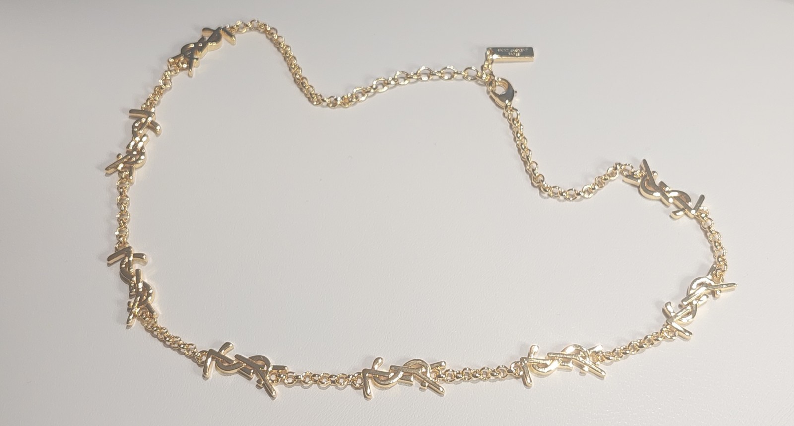 YVES SAINT LAURENT SIGNATURE NECKLACE – Box Included