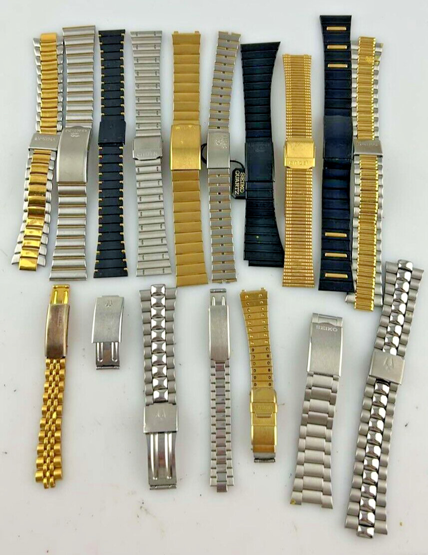 Stock 17 Seiko Citizen Watch Deployant Closures Various Sizes Used