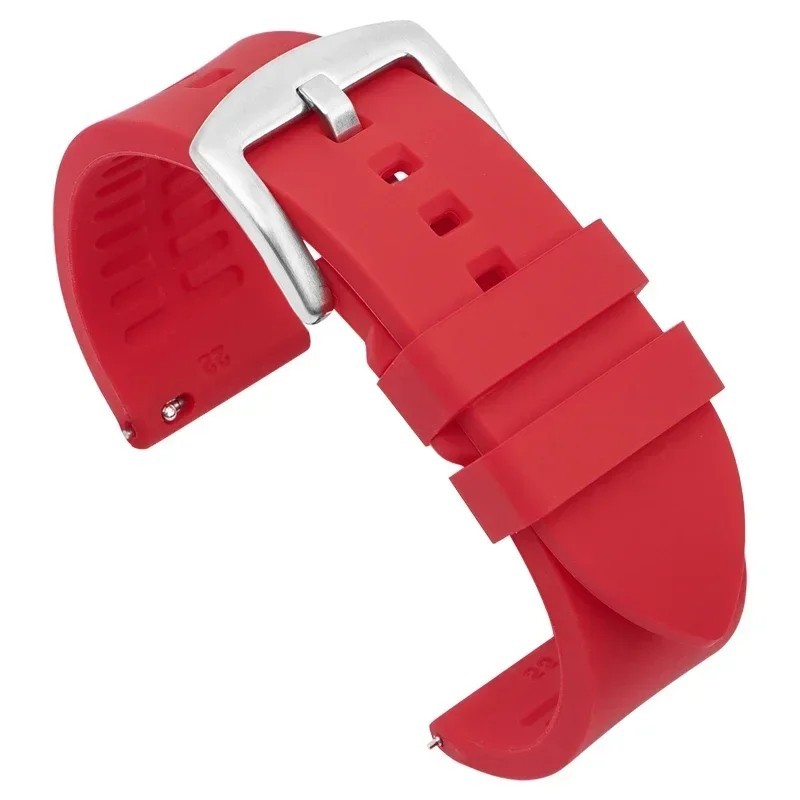 18mm 20mm 22mm Soft Silicone Watch Band Divers Replacement Strap Quick Release