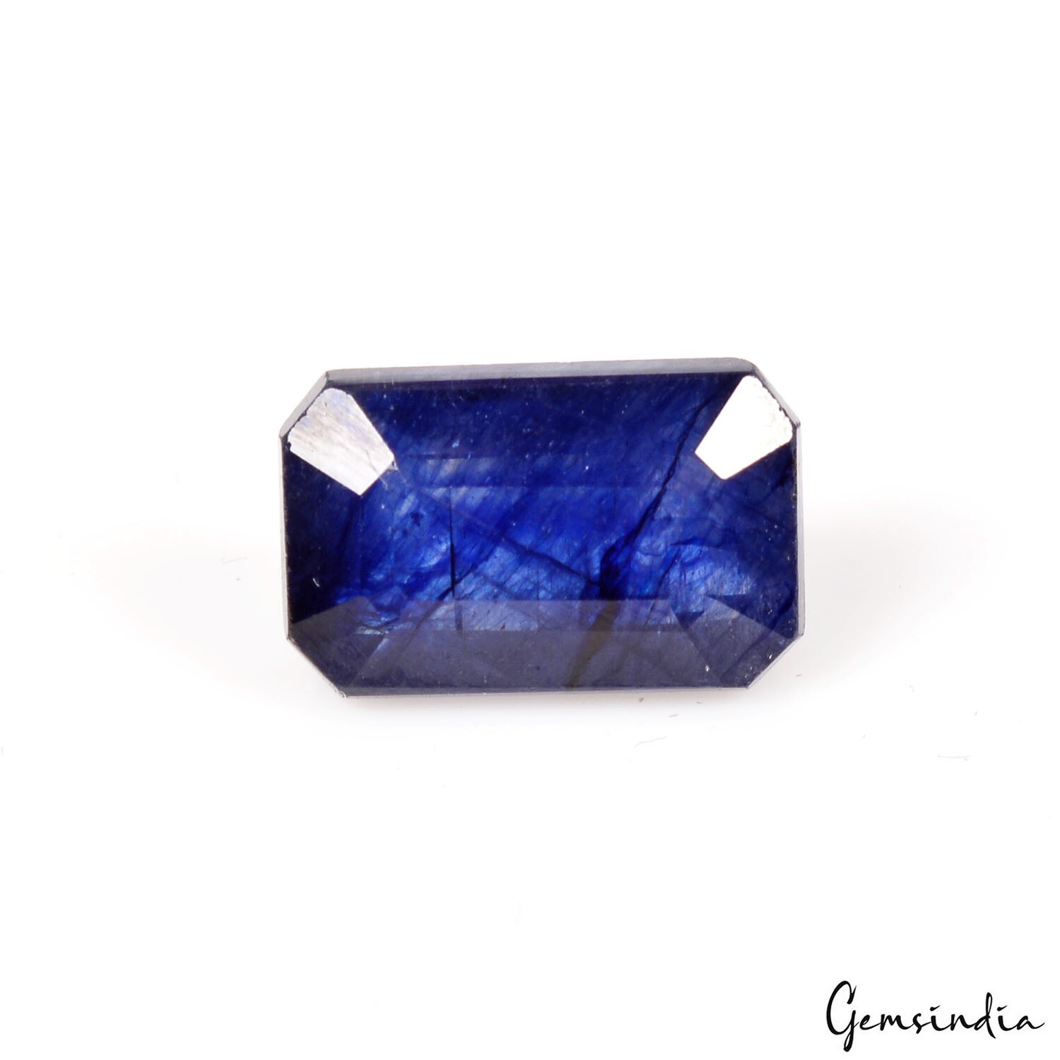 IGL&I Certified 6.50 Cts Natural Ceylon Blue Sapphire Octagon Cut Gems For Ring
