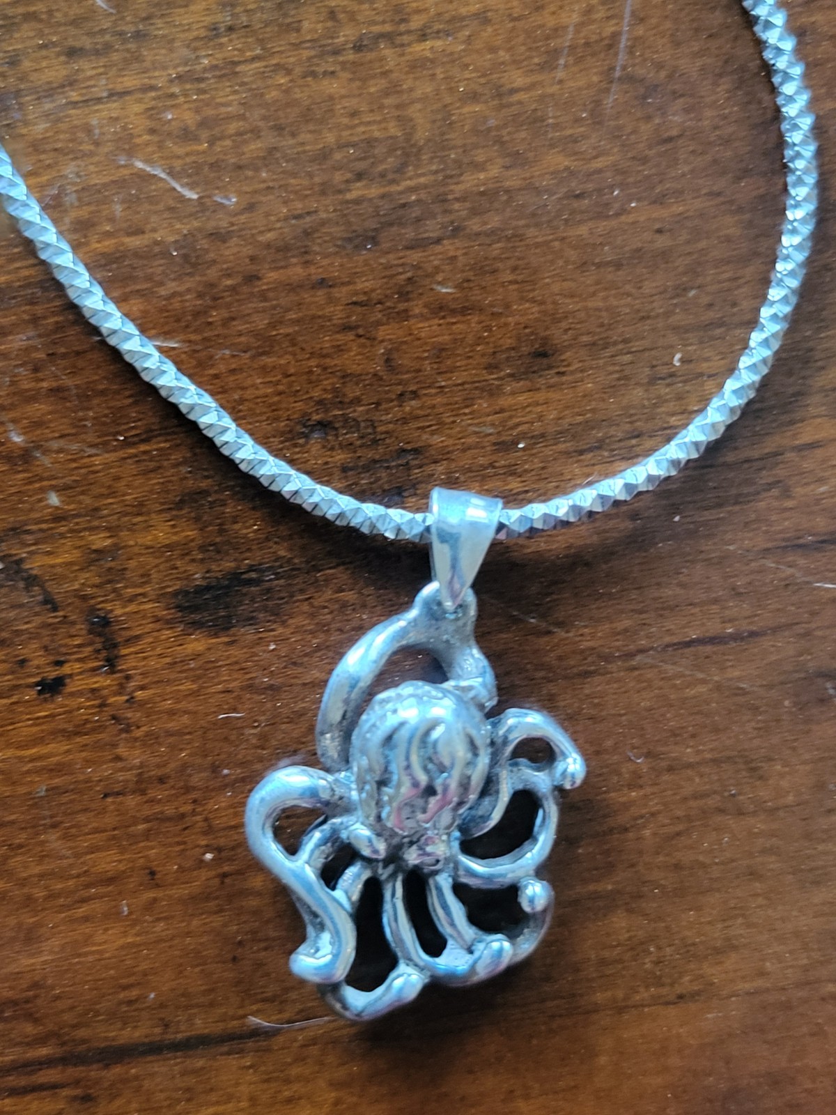 925 Sterling Silver Diamond Cut Chain Necklace Vior Approx 3mm About” Octopus