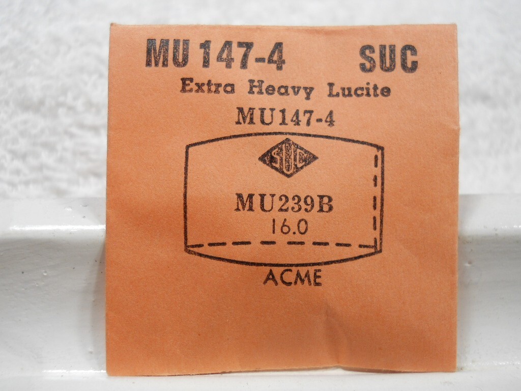 SUC MU147-4 Watch Crystal Fit Acme – 23.9 x 16.0 mm – Replacement / Repair