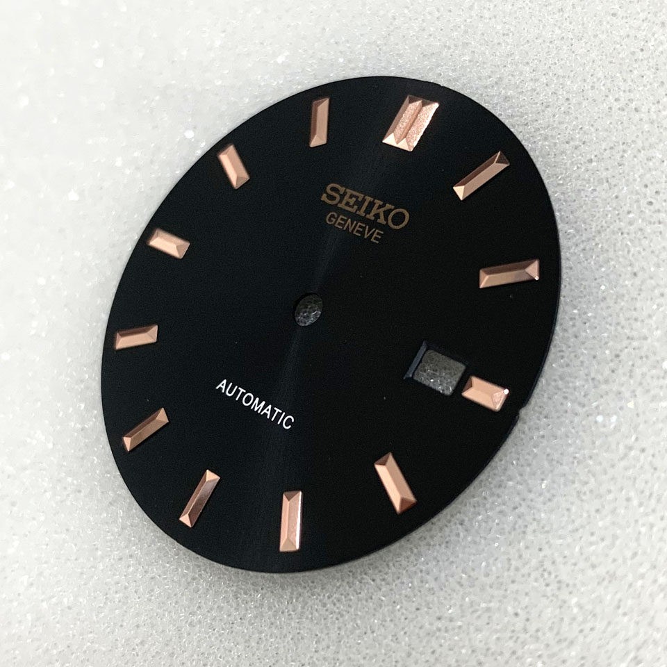 33mm Sunburst Pattern Watch Dial No Lume for Nh35 Nh36 Movement Accessories