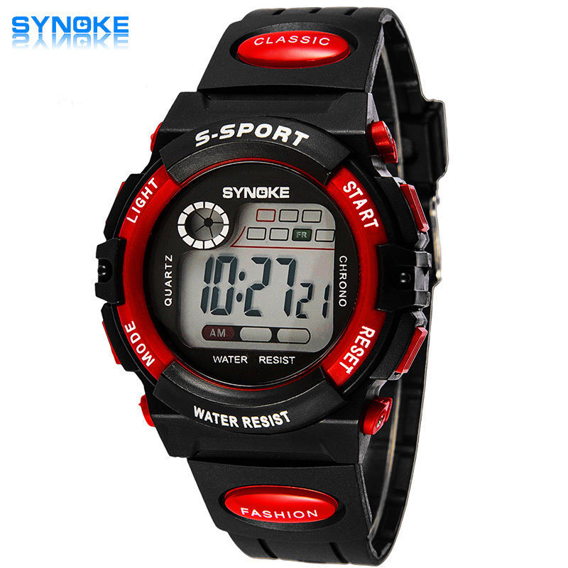 Waterproof Kids Digital Electronic Watch Sports LED Watches Children Boys Girls