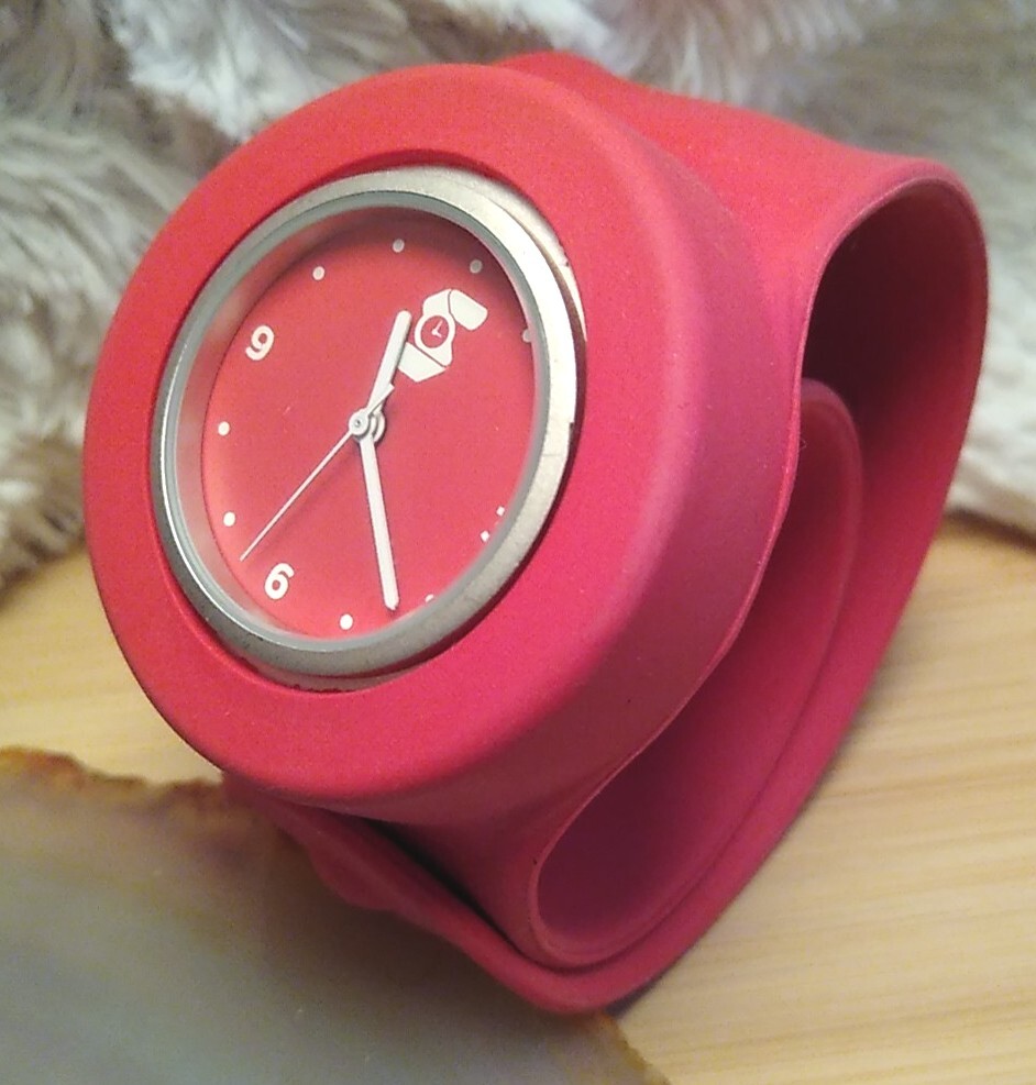 SLAPPIE Original Silicone Slap Watch RED 💫WORKS💫, Pre-owned !