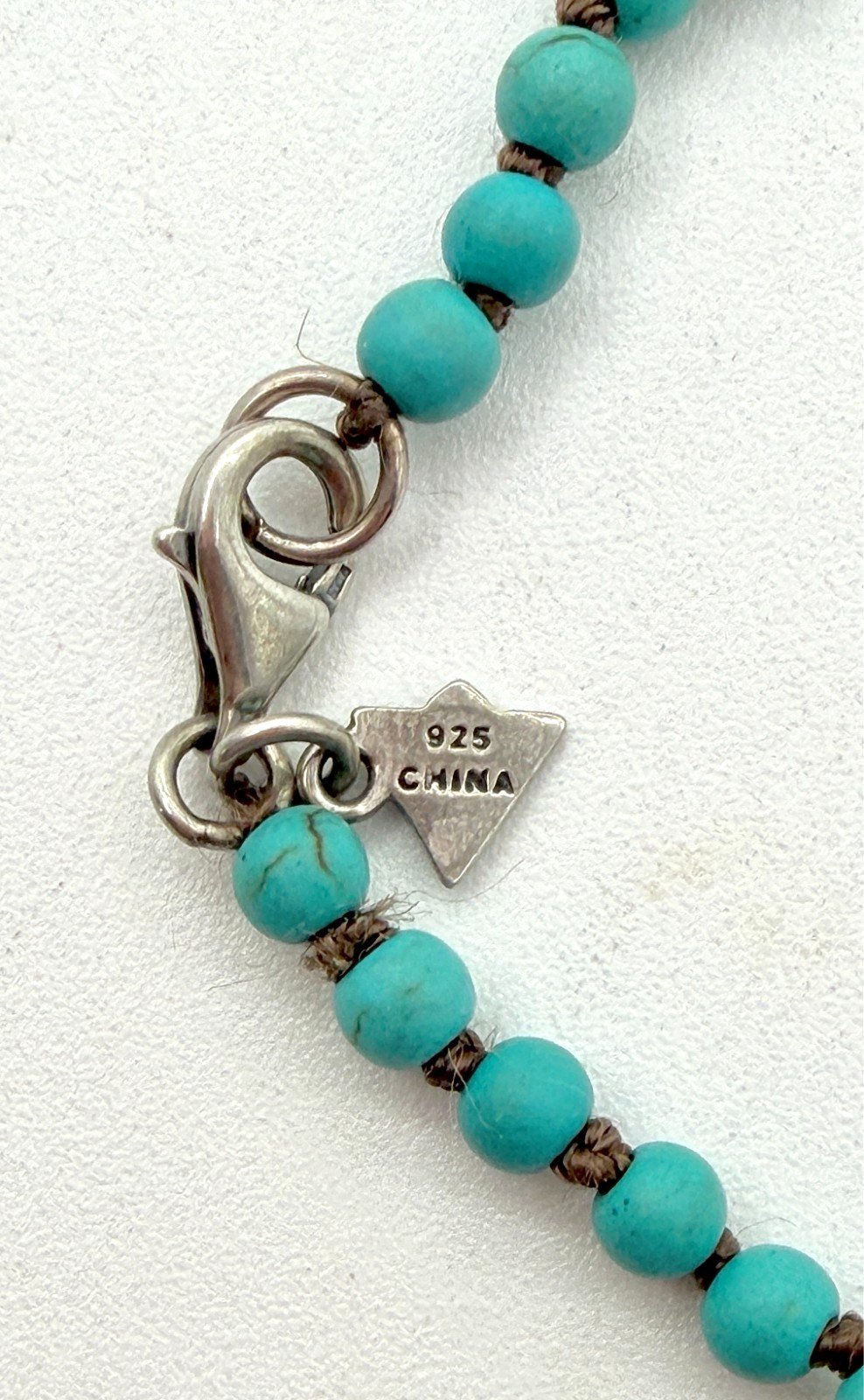 Silpada Sterling, Great Lengths, Howlite, Bronzite Beaded Necklace, 36″ N2396