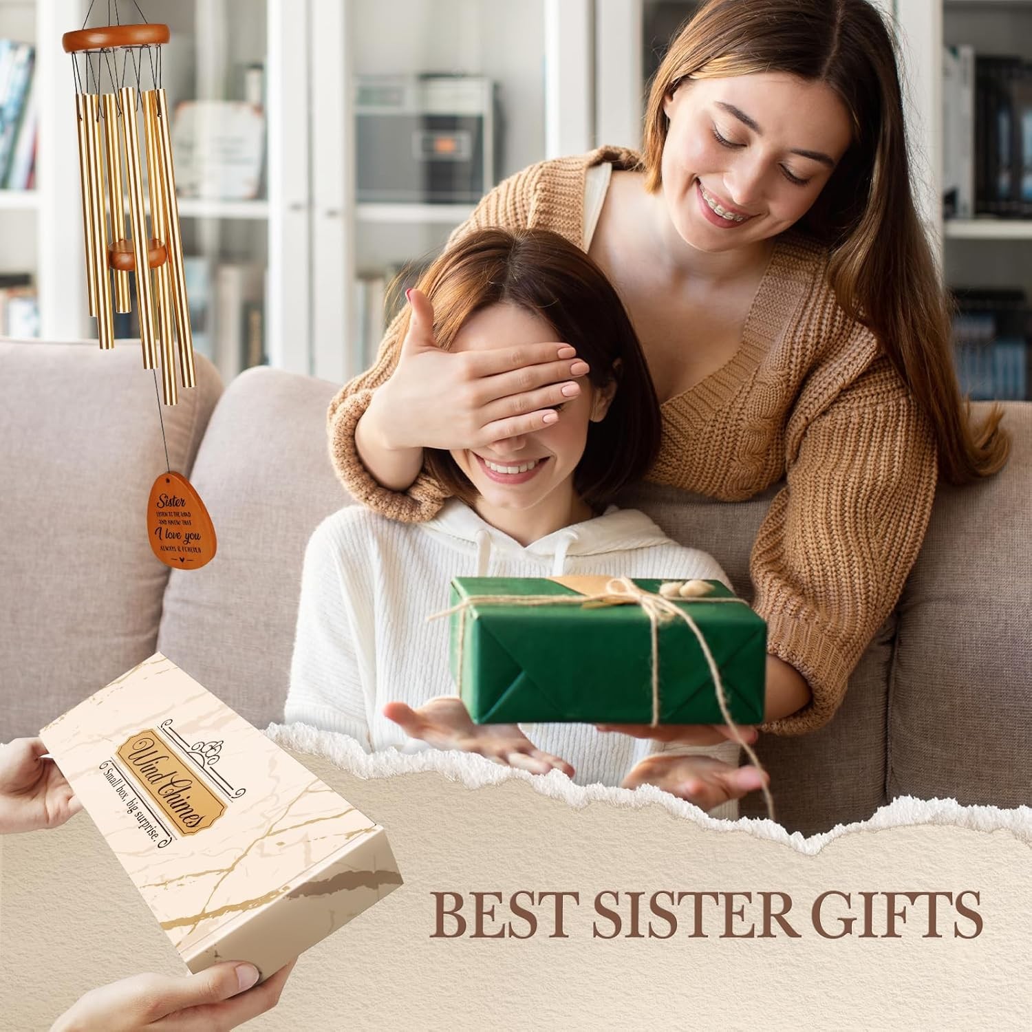 Sister Gifts Mothers Day Sister Birthday Gifts Wind Chimes Sisters Presents