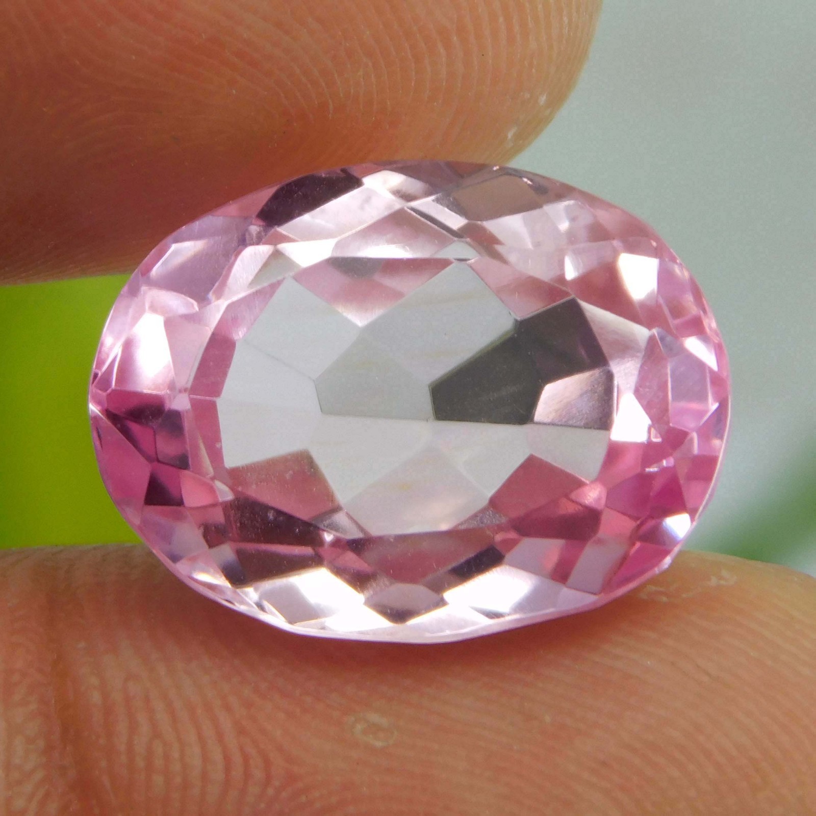 Natural Unheated Peach Pink Morganite Madagascar 18.80 Ct Gemstone Full Fire