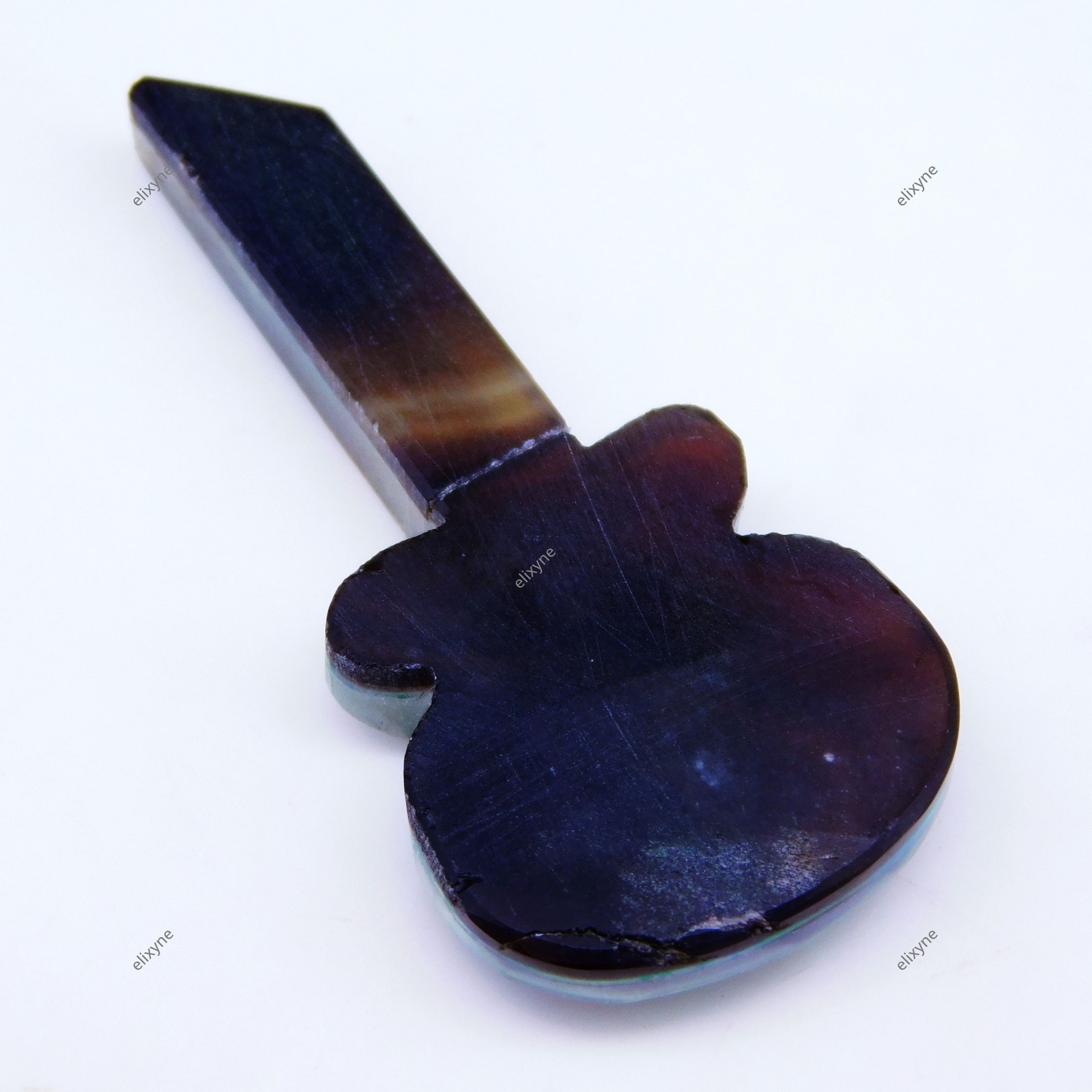 Untreated Natural 21.25 Ct Fire Opal Doublet Guitar Cut Certified Loose Gemstone