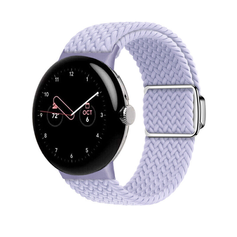 For Google Pixel Watch 3 41/45MM Replacement Magnetic Woven Nylon Elastic Band