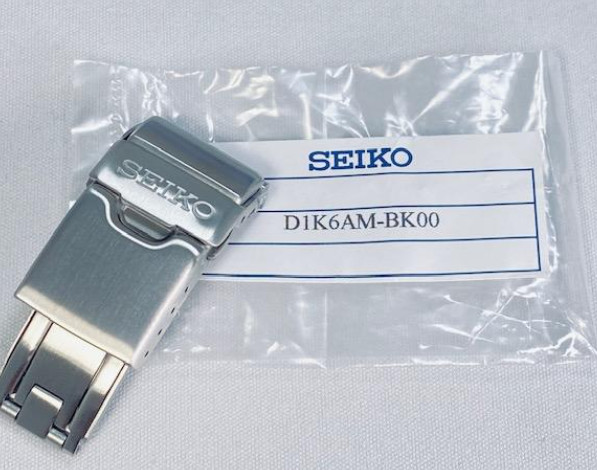 Seiko Prospex Genuine D-Buckle 18mm D1K6AM-BK00 SBDX001/8L35-0010 New