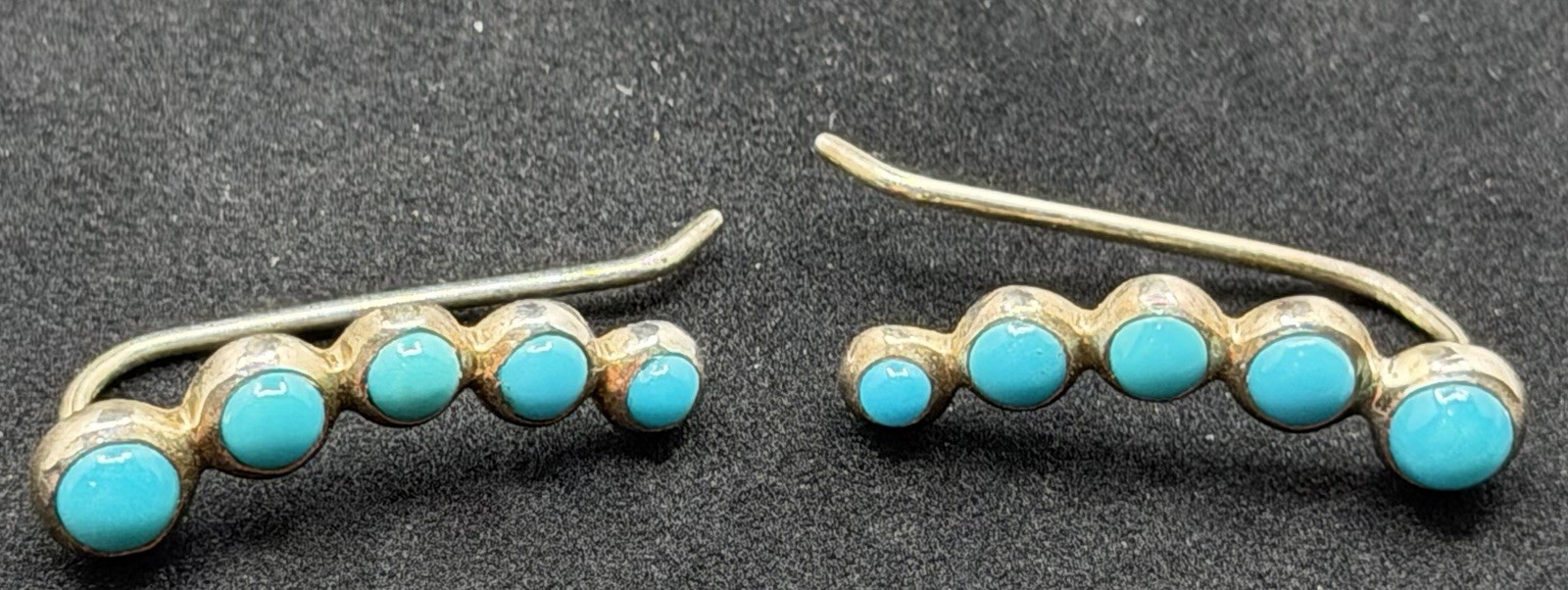 Jay King Sterling And Turquoise “Climbers” Earrings