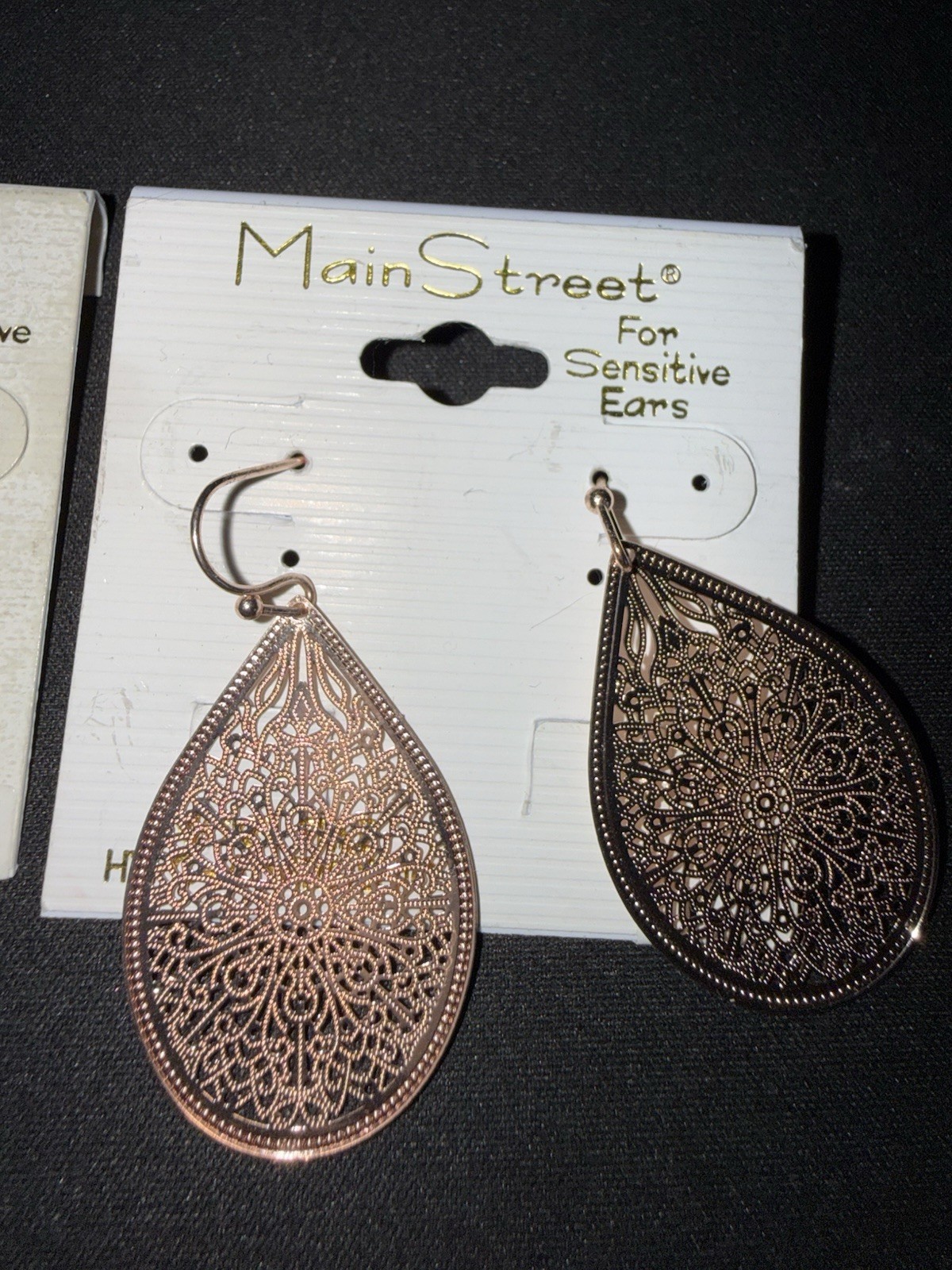 Main Street Hypoallergenic Dangly Earrings 2 Sets New In Package