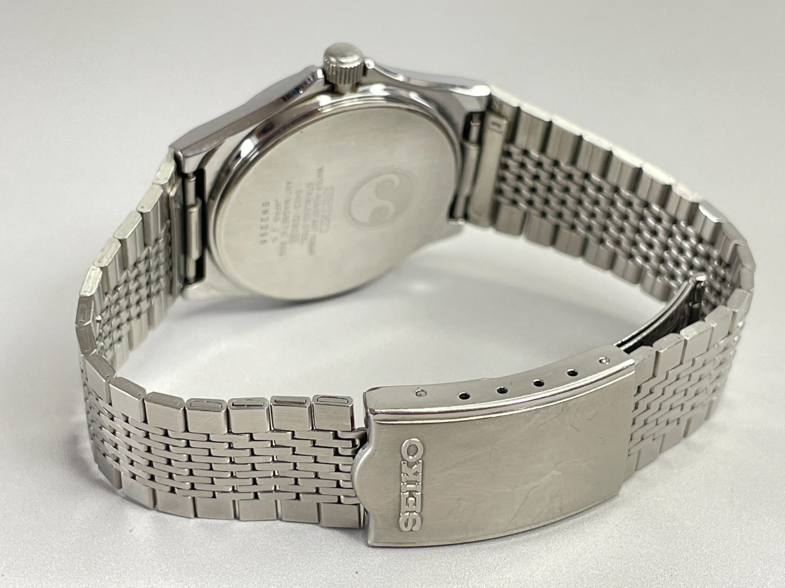 Vtg 1989 [N.Mint] Seiko Chronos 5H23-7D20 Japan 35mm Silver Dial Qz Men’s Watch