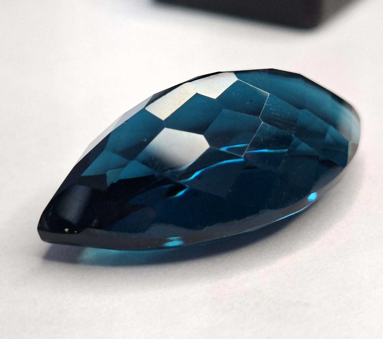 Blue Topaz Marquise Shape 58-60 Ct Lab Created Certified Loose Gemstone TQ1858