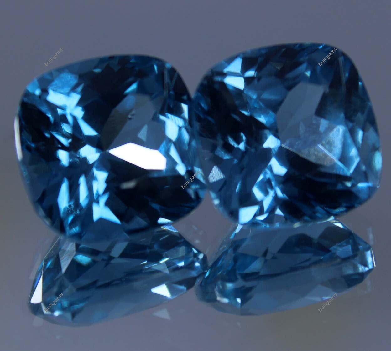 Certified Natural Santa Maria Blue Aquamarine Loose Gemstone 15 Ct Cushion Cut