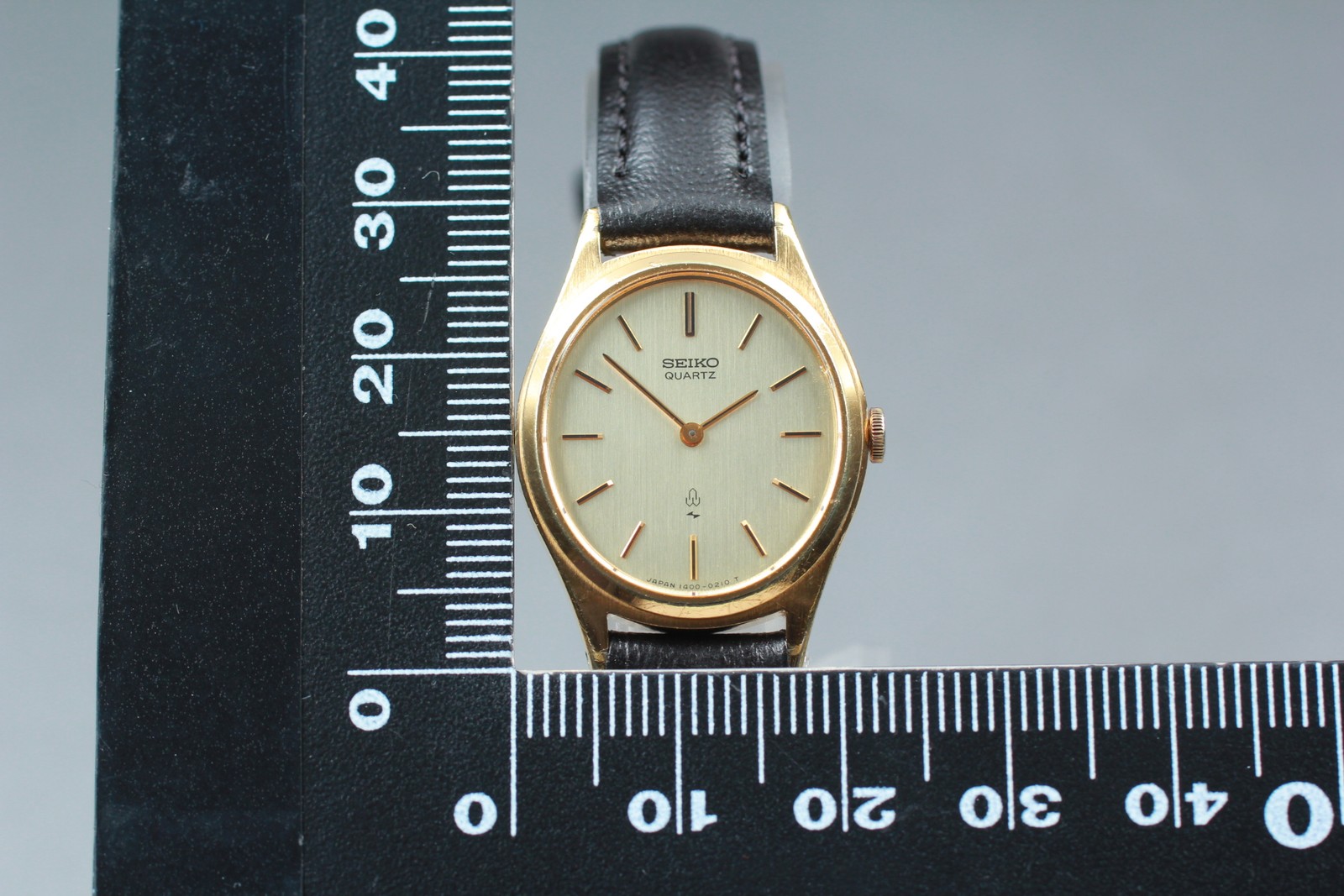 Vtg 1978 N MINT Seiko Belfina 1400-5150 Quartz Gold Oval ASGP Womens Watch JAPAN