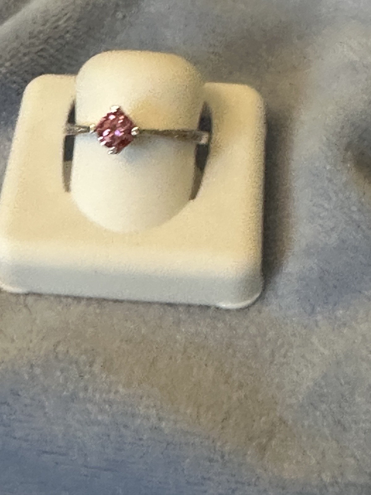 925 sterling silver pink ring