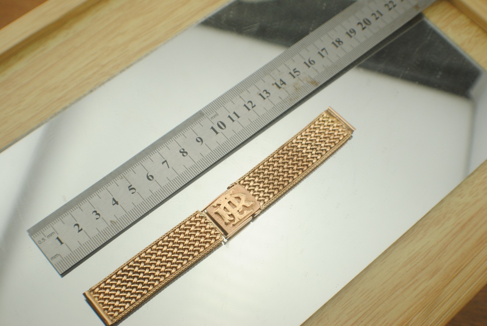 VINTAGE 18K ROSE GOLD 17.4MM LUG 42.6 G BRACELET 1940S 15CM IWC OMEGA PATEK VC