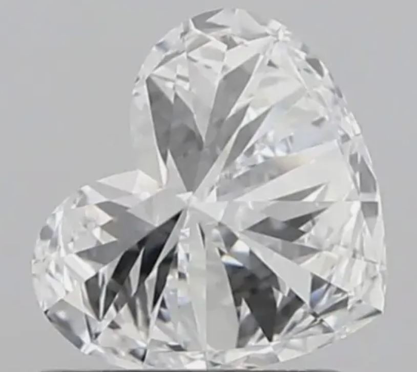 Certified 1 Pc Loose CVD Diamond D Color 5 x 5 mm Heart Shape IF Clarity